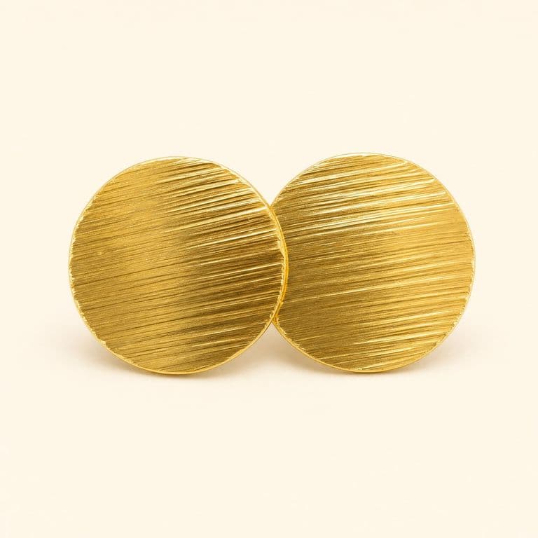 Aretes Círculo texturizados
