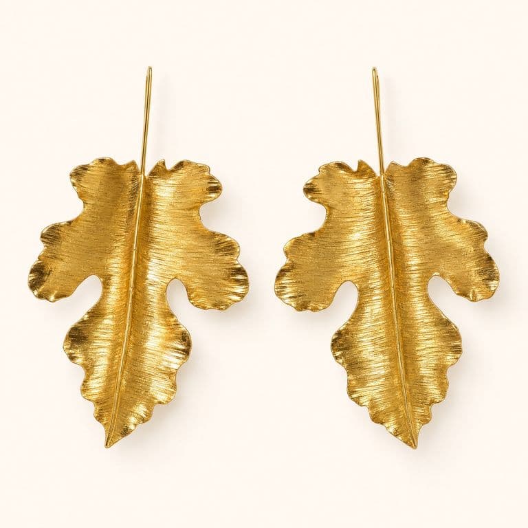 Aretes Hoja de Yarumo