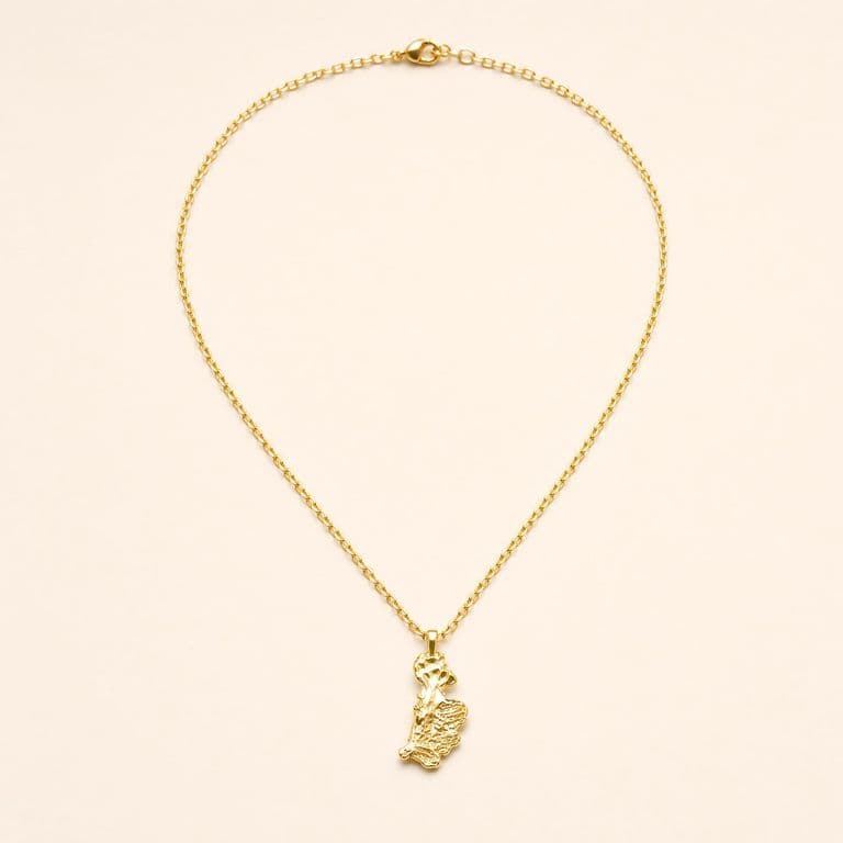 Cadena Chocó con dije de oro fundido