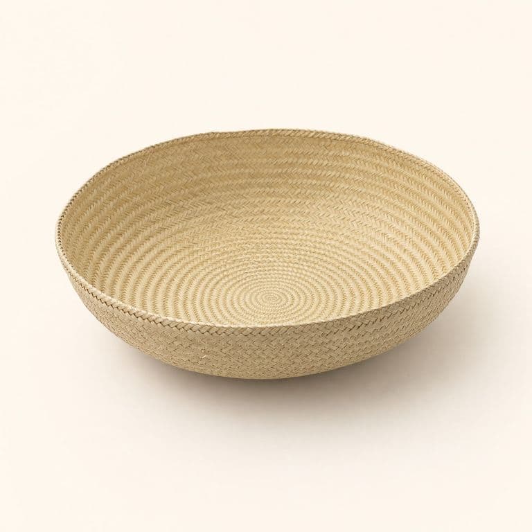 Cesta decorativa grande en espiral
