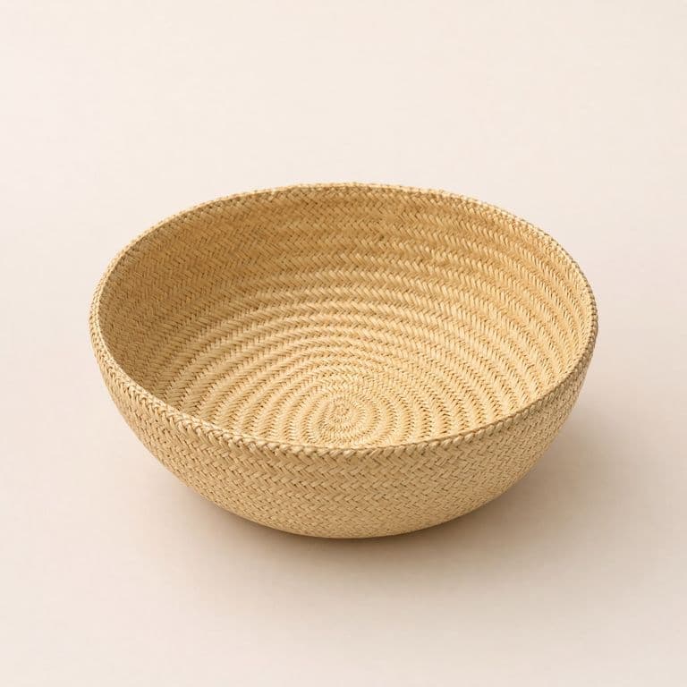 Cesta decorativa mediana en espiral