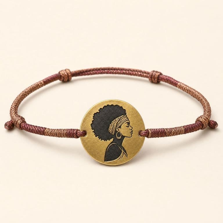 Pulsera Afro con medallón